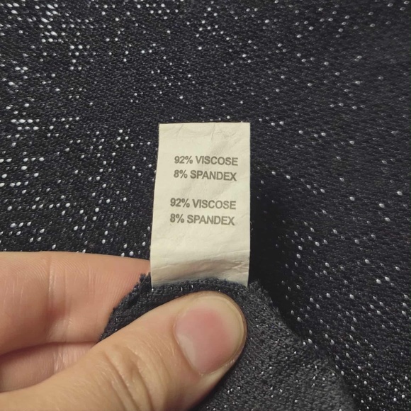 Ramy Brook Shimmering Navy Metallic Sparkly Draped Knit Top S - Picture 13 of 14